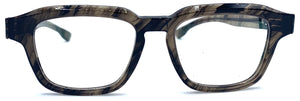 ic! Berlin Logan Brown Driftwood 51-18 - occhiale da Vista Marrone e Grigio foto frontale