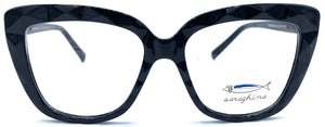 Saraghina PRISMA UNO 115LV 54-14 140 - occhiale da Vista Nero foto frontale