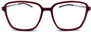 ic! Berlin Marlene-Burgundy-Red 52-16 - occhiale da Vista Rosso foto frontale