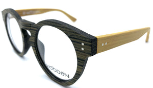 E-Wooden E1800 Sc37D  - occhiale da Vista Marrone foto laterale