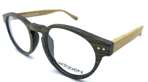 E-Wooden E1801 Sc37D  - occhiale da Vista Marrone foto laterale