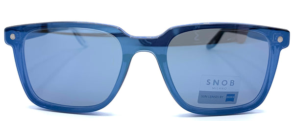 Snob Omen snv08 C013 Z  - occhiale da Sole Blu foto laterale