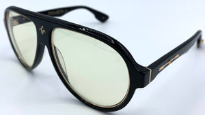 Philippe V N4.1 Black Yellow ptc - occhiale da Sole Nero foto laterale