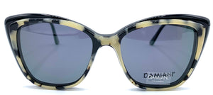 Damiani Mas164 C34  clip sole - occhiale da Vista Nero foto laterale