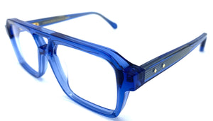 UniqueDesignMilano 20 C44 - occhiale da Vista Blu foto laterale
