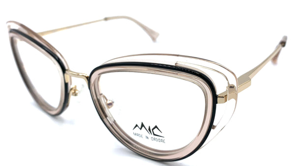 Mic Clorofilla C3  - occhiale da Vista Oro foto laterale
