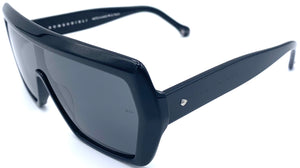 Romeo Gigli Rgs 606  X - occhiale da Sole Nero foto laterale