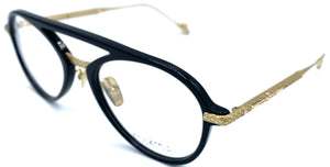 Philippe V X43 - occhiale da Vista Nero e Oro foto laterale