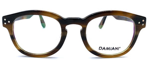 Damiani Mas161 C855  clip sole - occhiale da Vista Marrone Maculato foto frontale