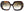 Damiani S004 C082 - occhiale da Sole Marrone Maculato foto frontale