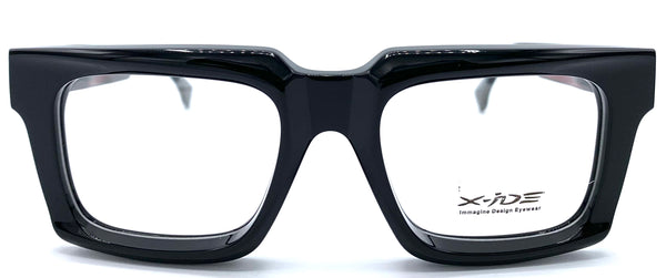 X-ide Munch C1  - occhiale da Vista Nero e Rosso foto frontale