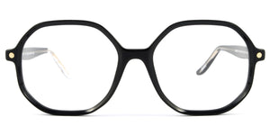 Snob Miuccia 01z - occhiale da Vista Nero e Oro foto frontale