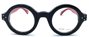 Indie Eyewear k3353 Crosso  - occhiale da Vista Nero e Rosso foto frontale