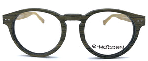 E-Wooden E1801 Sc37D  - occhiale da Vista Marrone foto frontale