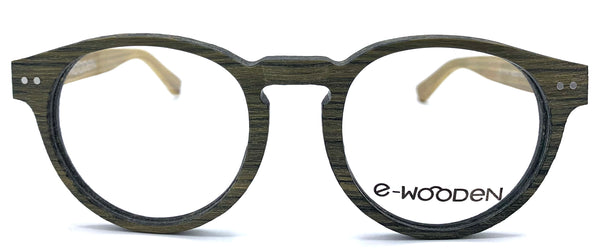 E-Wooden E1801 Sc37D  - occhiale da Vista Marrone foto frontale