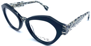 X-ide Kafka 50-18 C.1 - occhiale da Vista Nero foto laterale