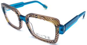 X-ide Austen 50-20 C4 - occhiale da Vista Azzurro foto laterale