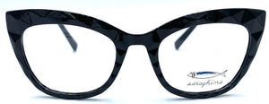 Saraghina PRISMA DUE  115LV  54-17 140 - occhiale da Vista Nero foto frontale