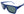 23 gradi Rectangular Nine rct9 05 - occhiale da Sole Blu foto laterale