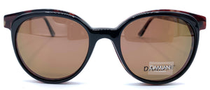 Damiani Mas165 C932  clip sole - occhiale da Vista Marrone Maculato foto laterale