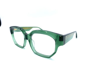 UniqueDesignMilano Frame 36  - occhiale da Vista Verde foto laterale