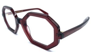 UniqueDesignMilano Atena C30  - occhiale da Vista Rosso foto laterale