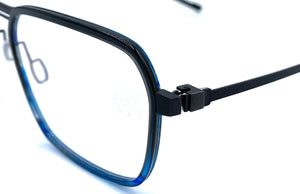 Destill Guido 111 03  - occhiale da Vista Nero e Blu foto laterale
