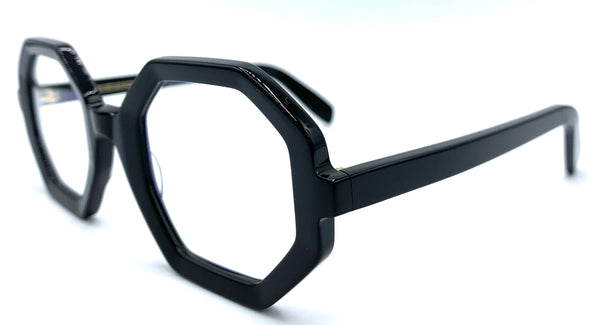 UniqueDesignMilano Atena C 04 - occhiale da Vista Nero foto laterale