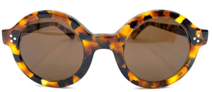 Indie Eyewear 1393 - occhiale da Sole Marrone foto laterale