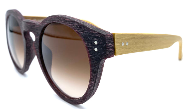 E-Wooden E1800 SC14AH - occhiale da Sole Marrone foto laterale