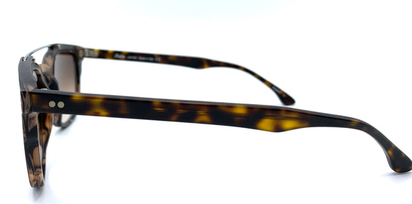 Indie Eyewear K3356 marrone - occhiale da Sole Nero Maculato foto laterale