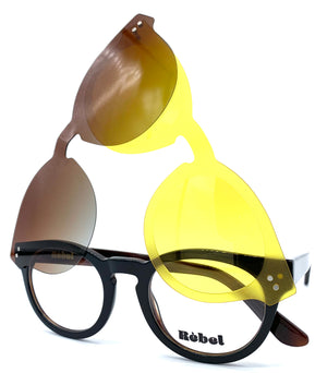 Rebel 8804 C2 - occhiale da Sole Giallo foto laterale