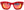 Indie Eyewear 1450 C15 - occhiale da Sole Rosso foto laterale