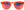 Indie Eyewear 1451 C892 - occhiale da Sole Rosso foto frontale