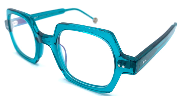 Kelinse Leopold C22  - occhiale da Vista Azzurro foto laterale
