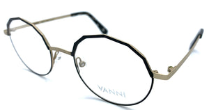 Vanni V6223 C131  - occhiale da Vista Nero e Oro foto laterale