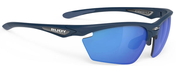 Rudy Project Stratofly Blue Navy M 233947 - occhiale da Sole Nero foto laterale