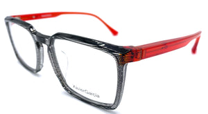 Xaviergarcia Gabo C01  - occhiale da Vista Nero e Rosso foto laterale