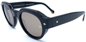 Romeo Gigli Rgs 605 U - occhiale da Sole Nero misto a leggero avana foto laterale