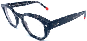 Romeo Gigli Rgv 108 U - occhiale da Vista Grigio-Nero maculato foto laterale