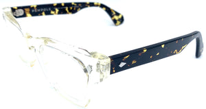Pewpols Meriner - occhiale da Vista Trasparente - marrone maculato foto laterale