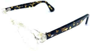 Pewpols Forchester - occhiale da Vista Trasparente - marrone maculato foto laterale