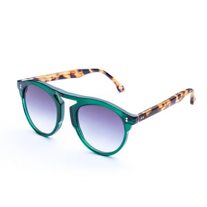 Indie Eyewear Green Jungle - occhiale da Sole Maculato foto frontale