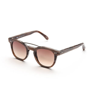 Indie Eyewear CLASSIC BRIDGE - occhiale da Sole Marrone foto frontale