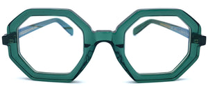 UniqueDesignMilano Atena C29  - occhiale da Vista Verde foto frontale