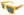 Indie Eyewear 1449 C1106 - occhiale da Sole Giallo-Miele foto frontale