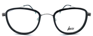 Haru 1813 Gu/GRE  - occhiale da Vista Nero foto frontale