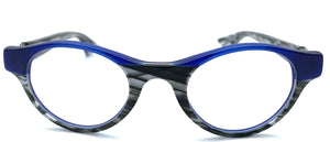 Piero Massaro Pm410 J20  pezzo003 - occhiale da Vista Blu foto frontale