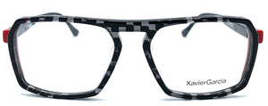 Xaviergarcia Gael C02  - occhiale da Vista Nero e Rosso foto frontale