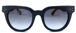 E-Wooden E0214 sc10 - occhiale da Sole Nero foto frontale